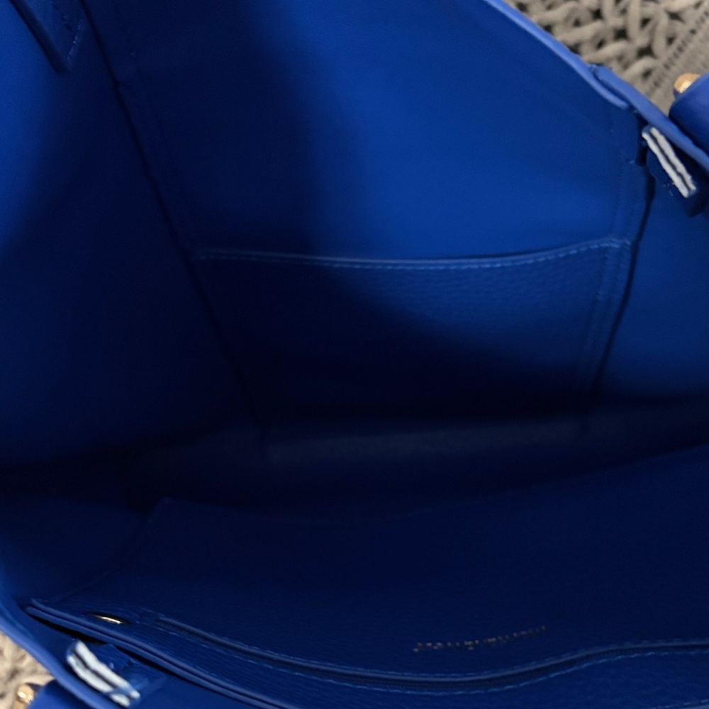 Montana West Vibrant Blue Tote Bag with Detachable Zippered Pouch - Picture 7 of 14